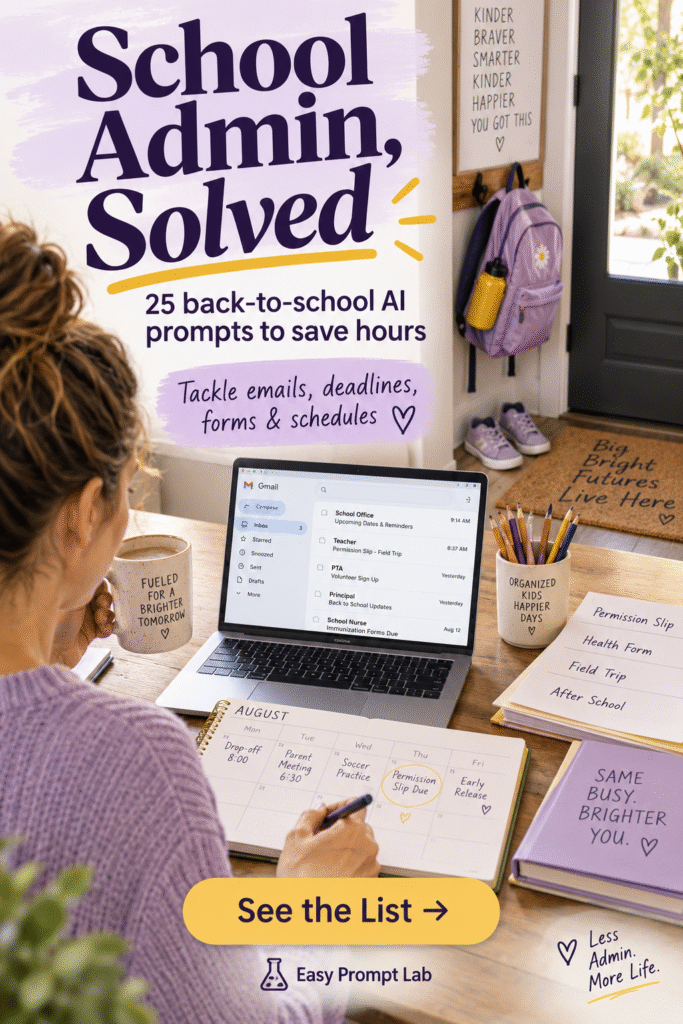 back to school AI prompts