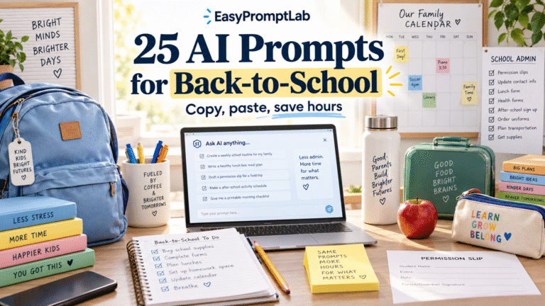 AI Prompts to Help You Prepare for the First Week of School