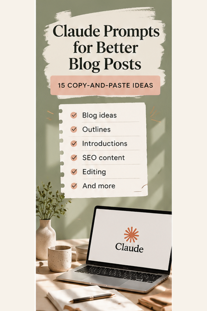 Claude prompts for blog writing