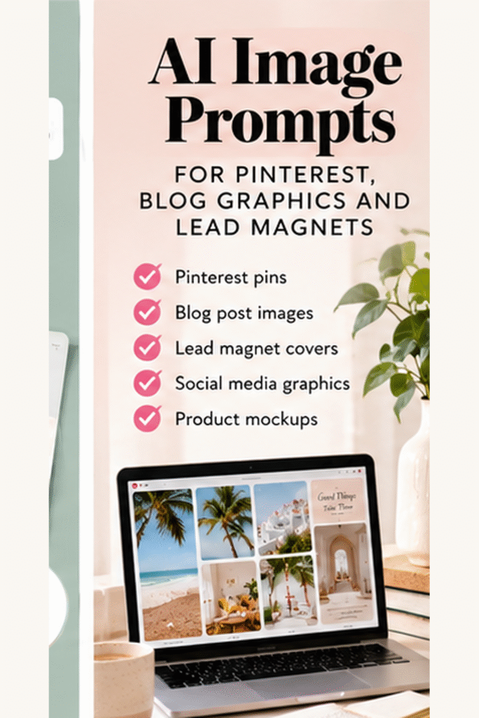 AI image prompts for Pinterest Pins
