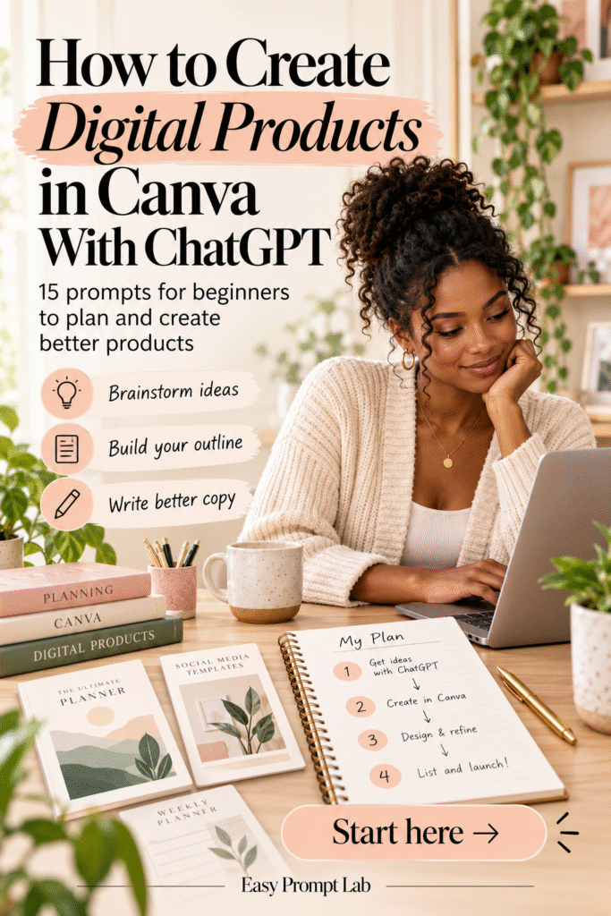 ChatGPT prompts for digital products