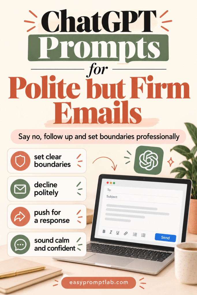 ChatGPT prompts for professional emails