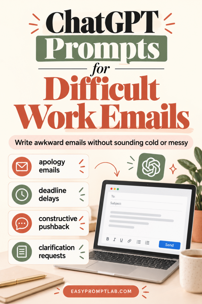 ChatGPT prompts for work emails