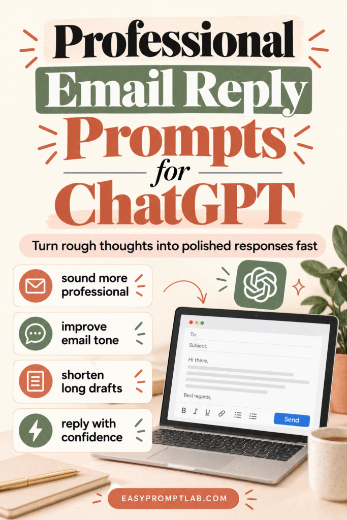ChatGPT prompts for writing work emails